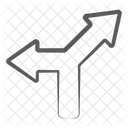 Merge Road Spread Intersection Arrows アイコン