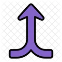Merged Arrow Merge Navigation Icon