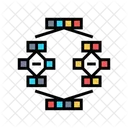 Mergesort Algorithm Data Icon