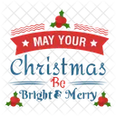 Merry Christmas Happy Christmas Christmas Logo Icon