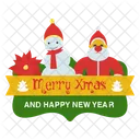 Merry Christmas Happy Christmas Christmas Logo Icon