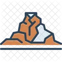 Mesa Mountain Landscape Icon