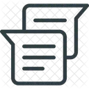 メッセージ、チャット、バブル アイコン