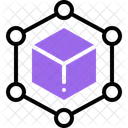 Metaverse Network D Icon