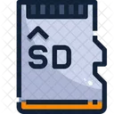 Micro Sd Data Memory Icon