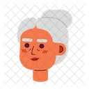 Arab Female Middle Eastern Grandma Elderly Woman Icon