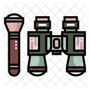 Binocular Torch Light Icon