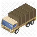 Military Truck Transportation Armored Vehicle Icon