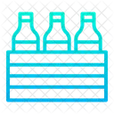 Milk Crate Milk Bottle Crate Icon