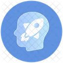 Mind Fast Mind Human Rocket Icon