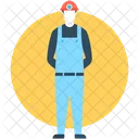 Mine Worker Labour Icon