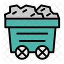 Mine Coal Mining Cart Icon