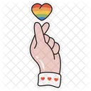 Lgbtq Sticker Equal Rainbow Icon