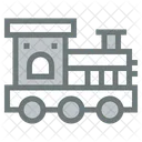 Mini Train Kid And Baby Fairground Icon