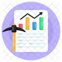 Data Mining Mining Chart Mining Graph Icon