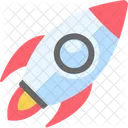 Rocket Spaceship Startup Icon