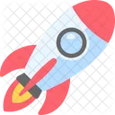 Rocket Spaceship Startup Icon