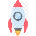 Rocket Spaceship Startup Icon