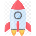 Rocket Spaceship Startup Icon