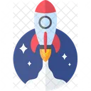 Rocket Spaceship Startup Icon