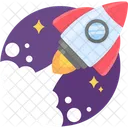 Rocket Spaceship Startup Icon