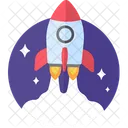 Rocket Spaceship Startup Icon