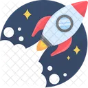 Rocket Spaceship Startup Icon