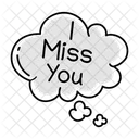 Miss You Doodles Miss You Feeling Alone Icon