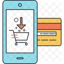 Mobile Online Shopping Icon