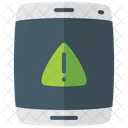 Mobile Alert Message Flat Icon Icône