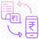 Mobile Bills E Payment Mobile Invoice Payment Rupees Icon