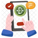 Mobile Bitcoin Cryptocurrency Crypto Icon