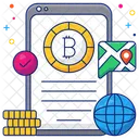 Mobile Bitcoin Cryptocurrency Crypto Icon