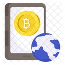 Mobile Bitcoin Cryptocurrency Crypto Icon