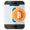 Mobile Bitcoin Cryptocurrency Crypto Icon