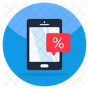 Mobile Discount  Icon