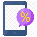 Mobile Discount Chat  Icon