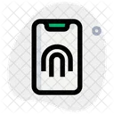 Mobile Fingerprint  Icon