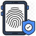 Mobile Fingerprint Mobile Thumbprint Mobile Biometric アイコン