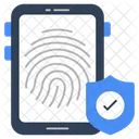 Mobile Fingerprint Mobile Thumbprint Mobile Biometric アイコン