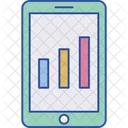 Mobile Graph  Icon