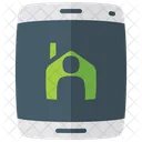 Mobile Home Flat Icon Icône