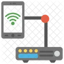 Wi Fi、インターネット、モバイル アイコン