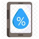 Mobile Humidity  Icon