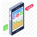 Mobile Analytics Mobile Graph Mobile Chart Icon