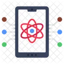 Mobile Science Electron Proton Icon