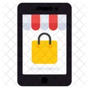 Mobile Shopping Mobile Purchasing Online Shopping Icon