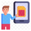 Mobile Sim  Icon