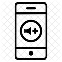 Mobile Volume Up  Icon