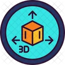 Modelado 3D  Icono